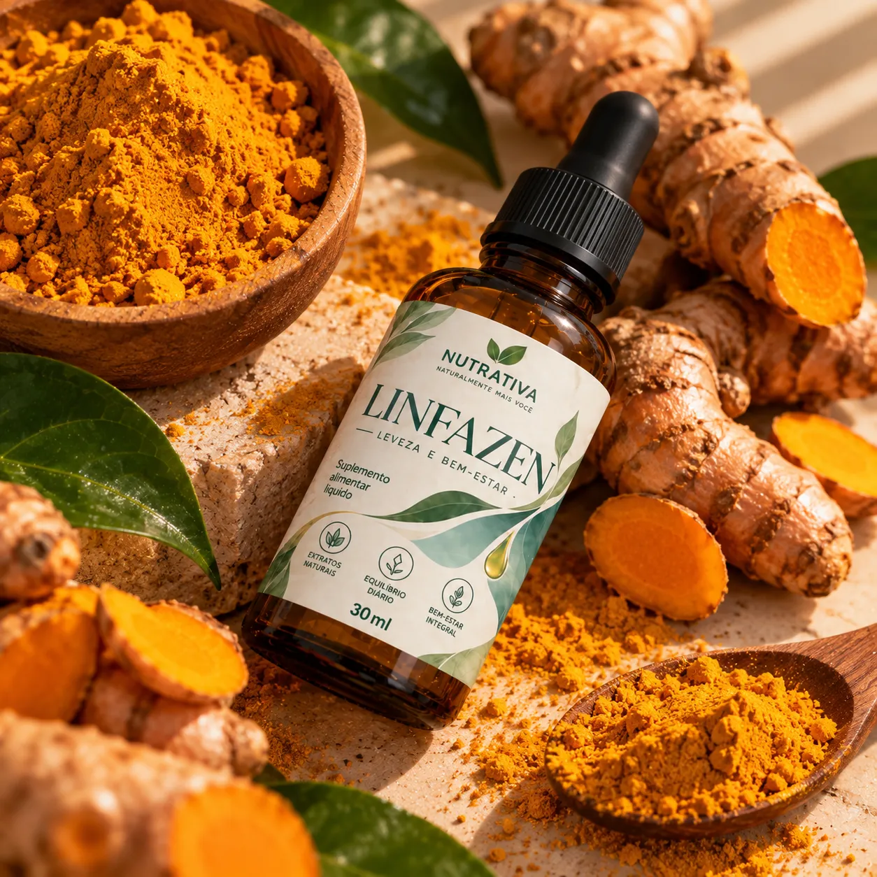 Linfazen com cúrcuma